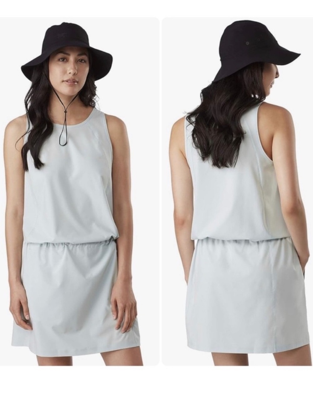 Arc’teryx Contenta Dress XS Cream Lightweight Cinch Waist Travel Outdoor UPF 45